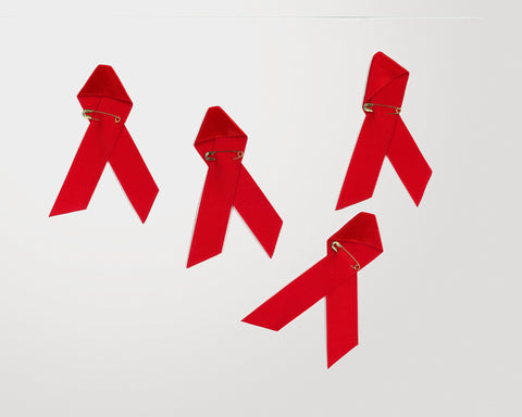 Rote Schleife (Stoff)