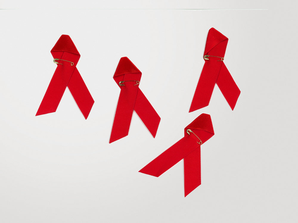 Rote Schleife (Stoff)