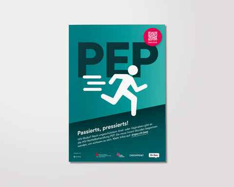 Plakat: Passiert's, pressierts! - PEP