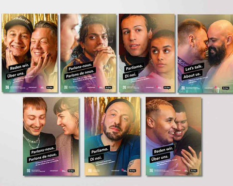 Plakat: Reden wir. Über uns.