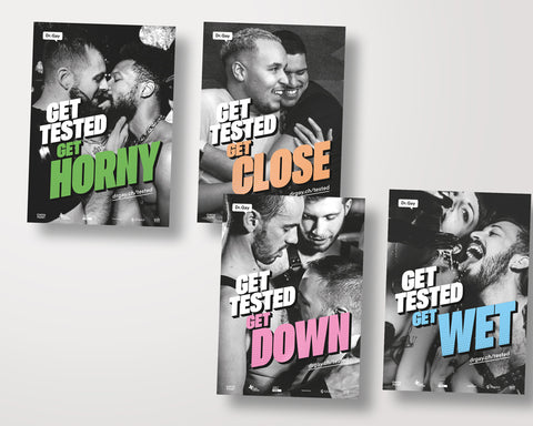 Plakat: Get tested, be safer.