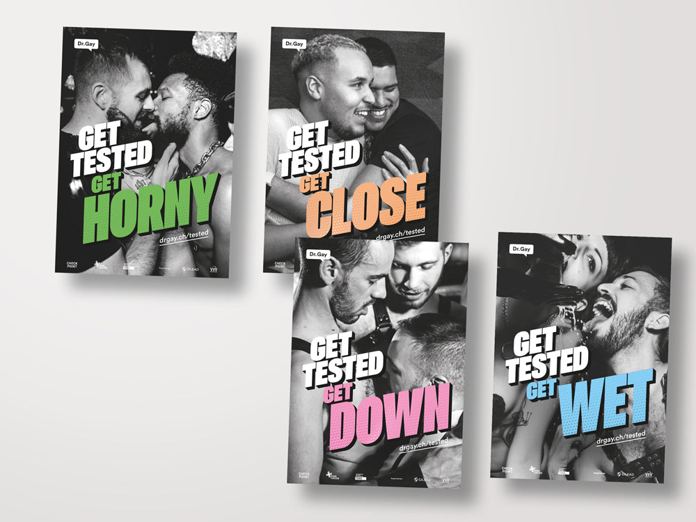 Plakat: Get tested, be safer.