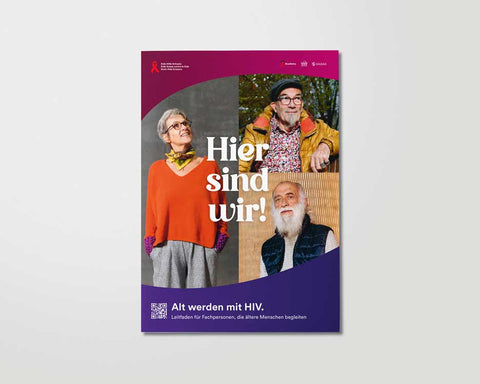 Plakat: Hier sind wir !