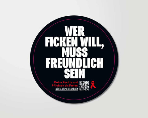 Sticker "Freundlich"