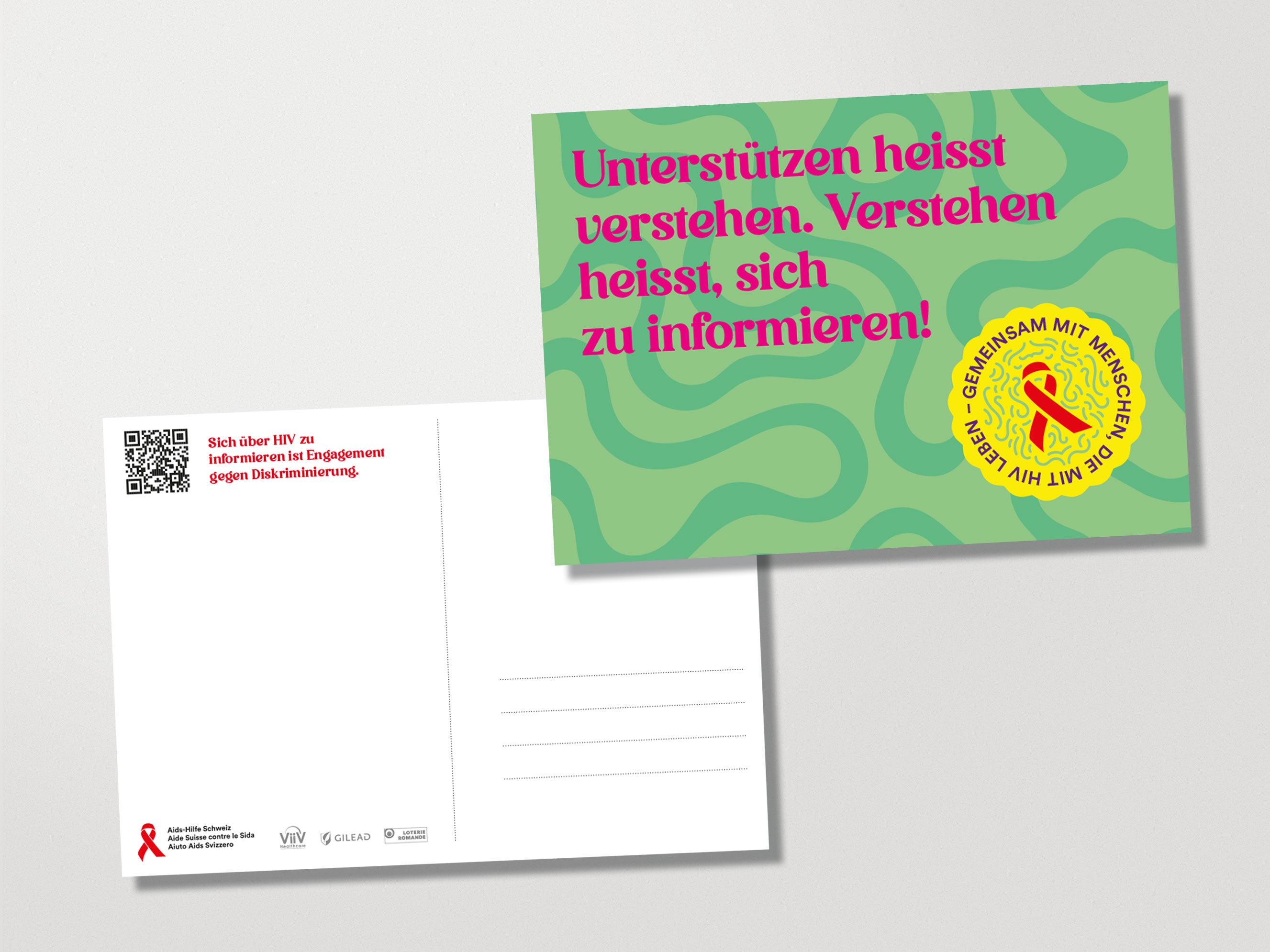 Cartolina: informarsi significa dare il proprio sostegno.