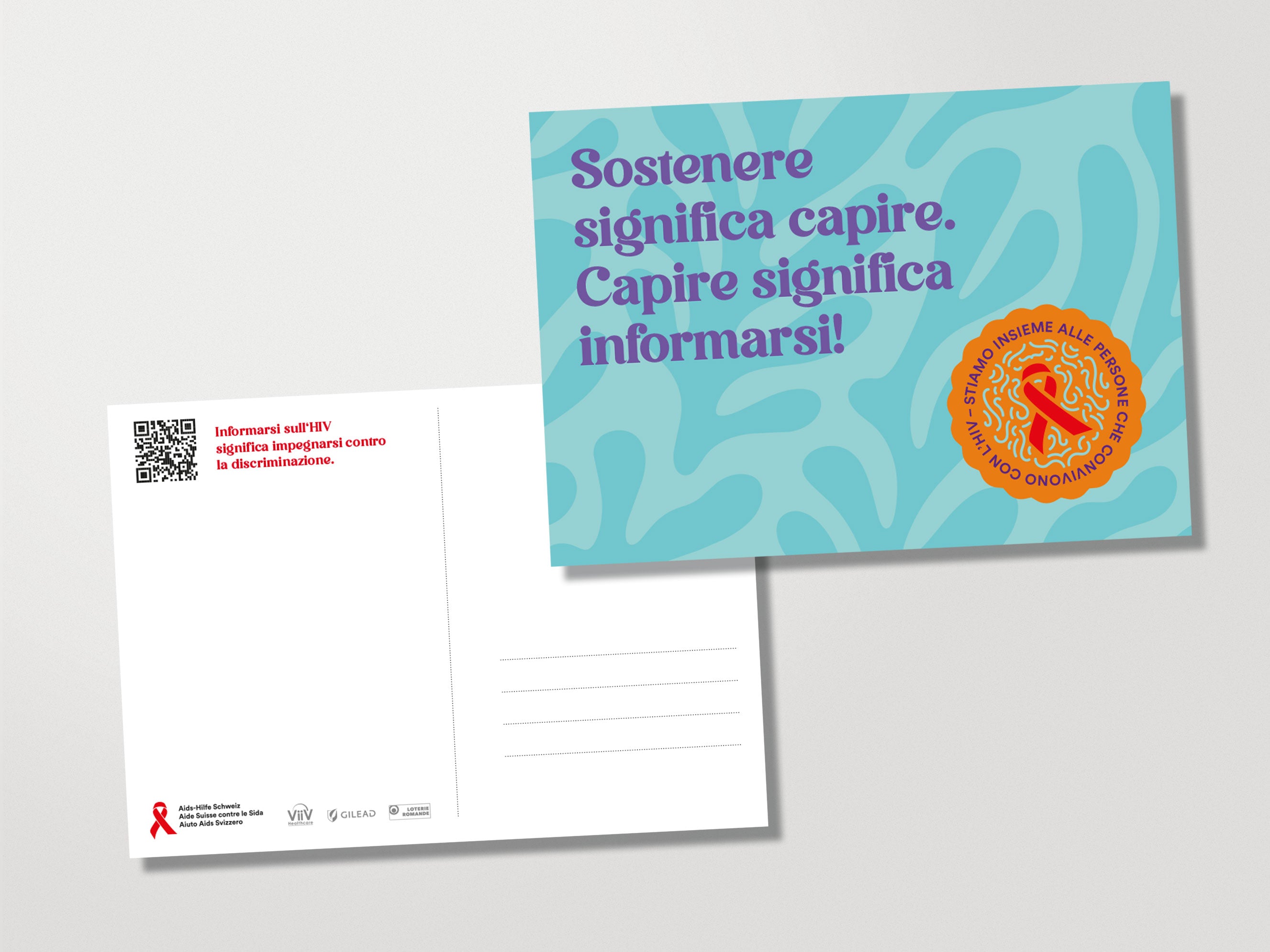 Cartolina: informarsi significa dare il proprio sostegno.