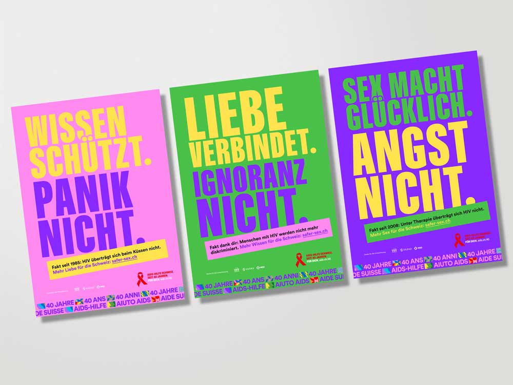 Welt-Aids-Tag Jubiläumsplakate 